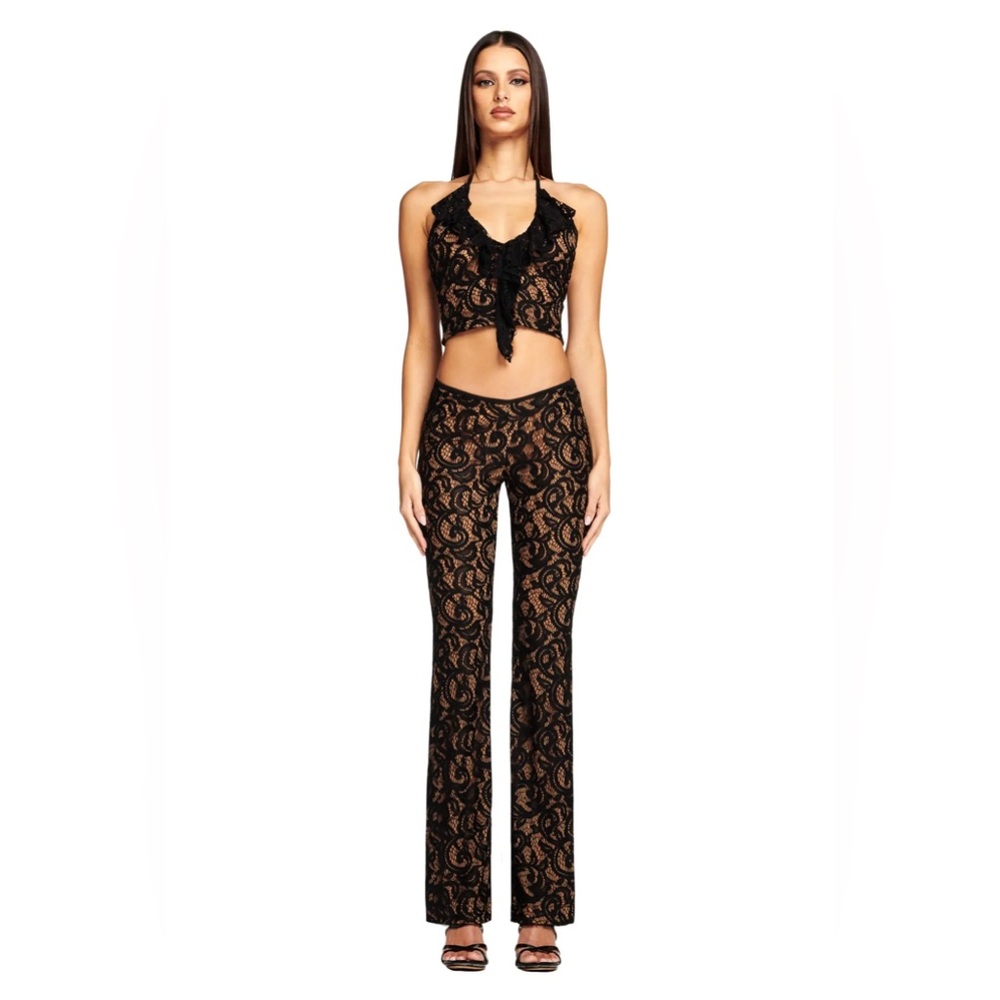 I AM GIA -jennifer lace top and trousers set